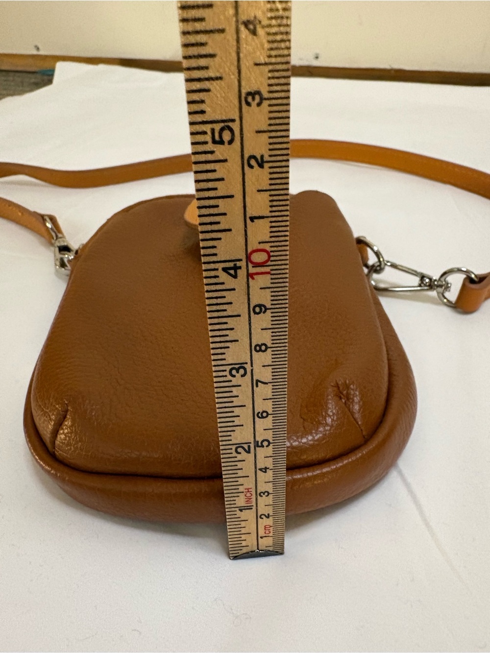 Davina Firenze Pebbled Leather Sachet Purse Crossbody - Picture 12 of 15